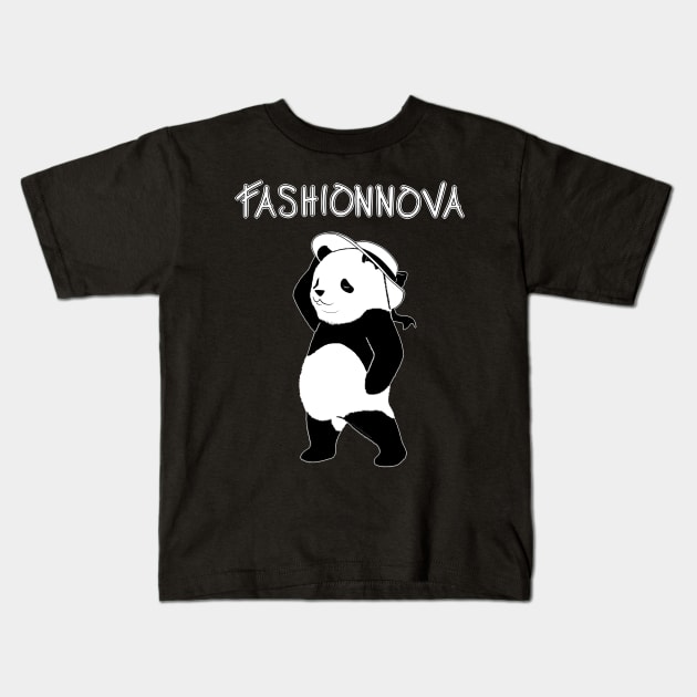 Panda Fashion Kids T-Shirt by ScarletEricson